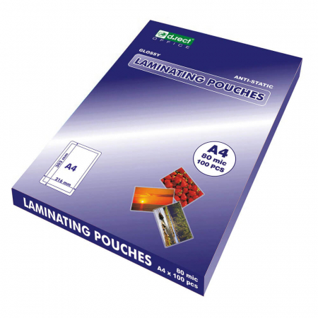 Aparate de laminat și accesorii - Folie laminare A4 80 microni 100/top D.rect
