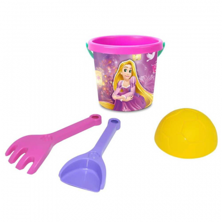 Reduceri - Galetusa nisip, Princess + 3 accesorii, 12,5x14 cm - Tigres