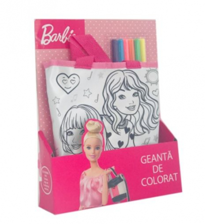 Jocuri și jucării - Geanta de colorat - Barbie