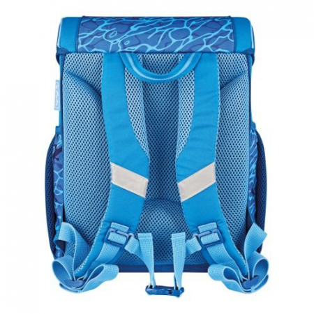 Ghiozdan scolar neechipat Loop, Blue Shark, 37x31x22 [1]