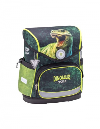 Ghiozdan neechipat mini, Dinosaur World, 36x26x16 cm [1]