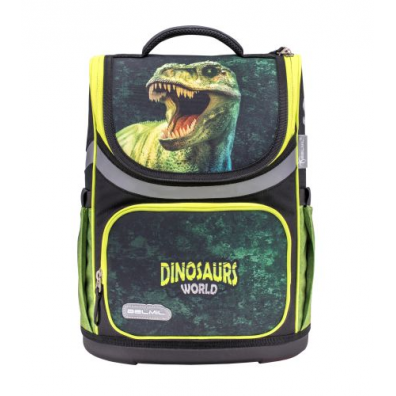 Produse Noi - Ghiozdan neechipat mini, Dinosaur World, 36x26x16 cm