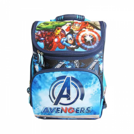 Produse Noi - Ghiozdan St.Majewski Avengers 36cm , 1 compartiment, 1 buzunar, albastru