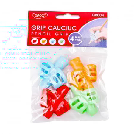 Reduceri - Grip cauciuc Set 4 pentru creioane DACO