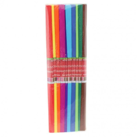 Hârtie creponată & glasată - Hartie Creponata Asortata Mare 50x200 Daco
