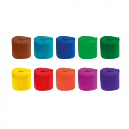 Hârtie creponată & glasată - Hartie Creponata Set 6 role 5cm X 10m