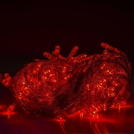 Reduceri - Instalatie pom Craciun, 180 becuri Xenon, 13 m, rosie