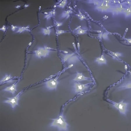 Instalatii LED - Instalatie tip ploaie, 140becuri, 0.5mx2m, Alba