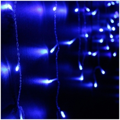 Instalatii LED - Instalatie tip ploaie, 140becuri,  Albastra
