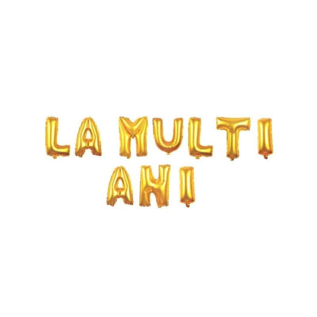 Articole party - Litere din Aluminiu, La Multi Ani