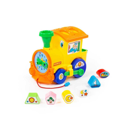 Jocuri și jucării - Locomotiva educativa+forme, 22x14x18cm