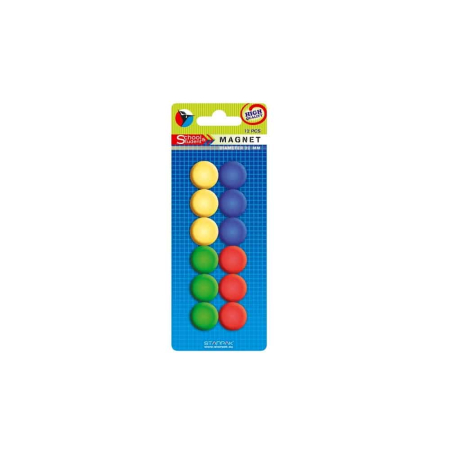 Reduceri - Magneti Color, 22 mm, 12 buc/set - STARPAK
