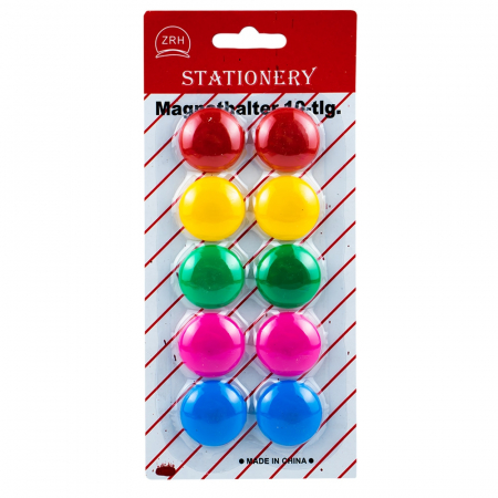 Reduceri - Magneti color, rotunzi, 30mm, 10 buc/set ZRH