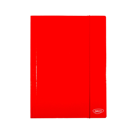 Mape de birou si portdocumente - Mapa A4 cu elastic, carton laminat, Rosu