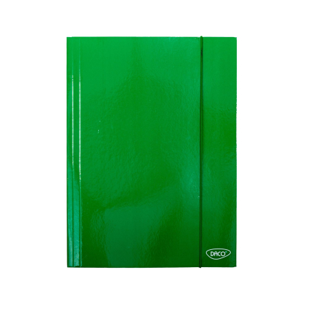 Mape de birou si portdocumente - Mapa A4 cu elastic, carton laminat, Verde