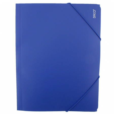Mape de birou si portdocumente - Mapa plastic cu elastic A4 Albastru DACO