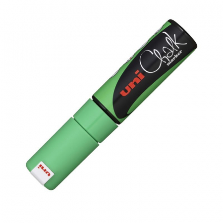 Reduceri - Marker creta lichida UNI Chalk, 8mm, VERDE FLUO