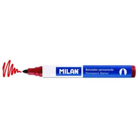 Reduceri - Marker Permanent Milan Varf Rotund Rosu