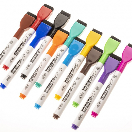 Marker tabla magnetica set 12 cu burete [1]