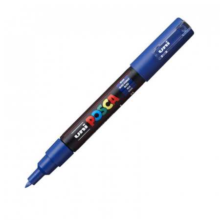 Markere POSCA - Marker UNI Posca, 0.7 mm, ALBASTRU