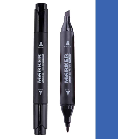 Reduceri - Markere ARTISTI BAOKE 2vf 4-1MM Ulei Albastru Regal