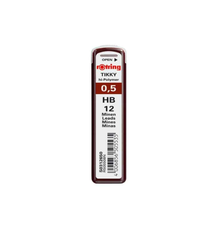 Rezerve instrumente de scris - Mina creion 0.5 mm, ROTRING HB