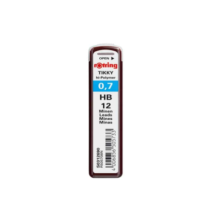 Rezerve instrumente de scris - Mina creion 0.7 mm, ROTRING HB