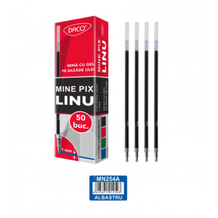 Rezerve instrumente de scris - Mina Pix Linu Daco Albastru