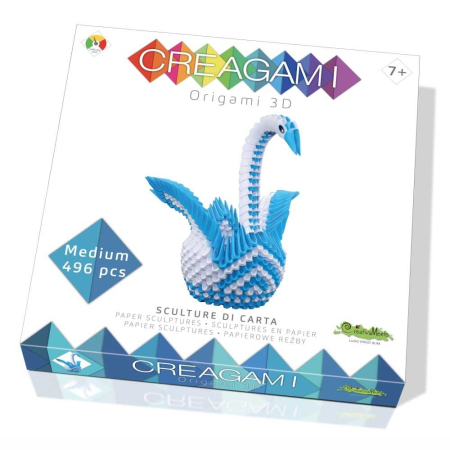 Jocuri și jucării - Origami 3D Creagami - Lebada, 496 piese