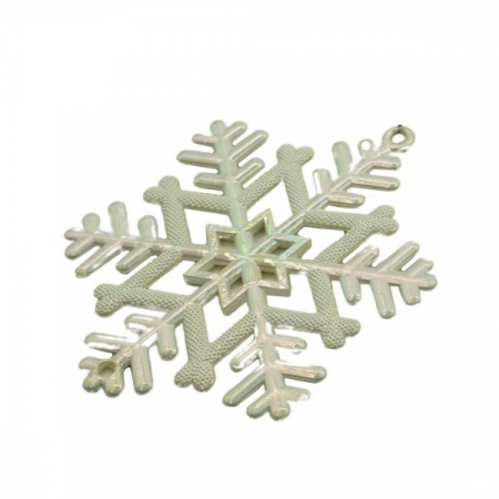 Globuri - Ornament brad de Craciun Perlat - Fulg de nea
