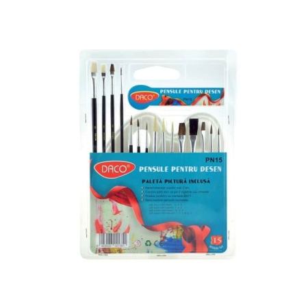Pensule - Pensula Set 15 Cu Paleta