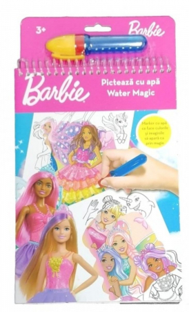 Coloreaza, picteaza si modeleaza - Picteaza cu Apa - Barbie 2