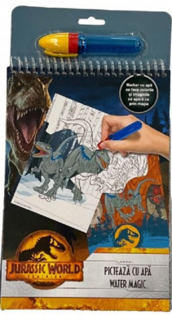 Coloreaza, picteaza si modeleaza - Picteaza cu Apa - Jurassic World