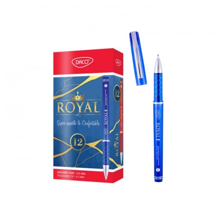 Instrumente de scris și corectură - Pix DACO gel Royal albastru PX266A
