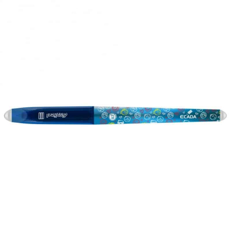 Pixuri cu gel - Pix Ecada Cu Gel si Radiera Disparel 3 Albastru 83505A