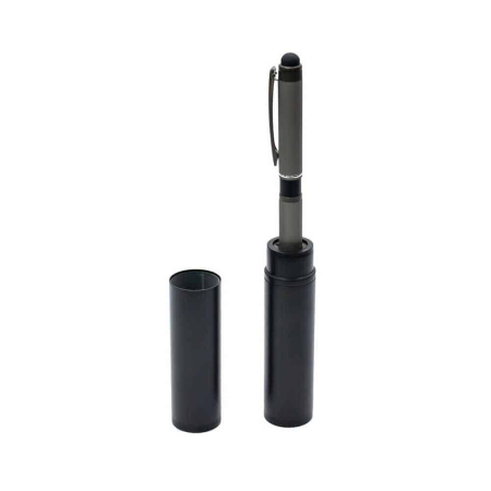 Seturi premium de scris - Pix metal in tub metalic negru - OFFISHOP (OF345)