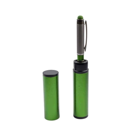 Seturi premium de scris - Pix metal in tub metalic verde - OFFISHOP (OF347)