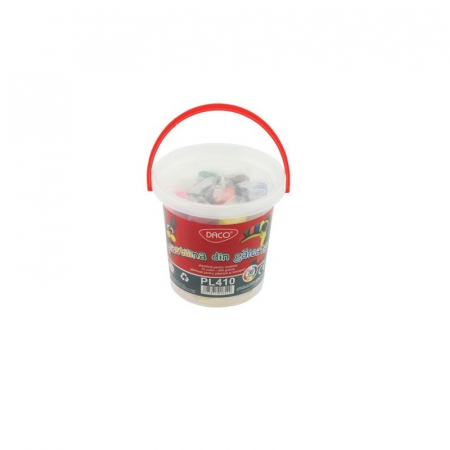 Plastilină și accesorii - Plastilina 10 culori 400G, Plastilina din galeata DACO