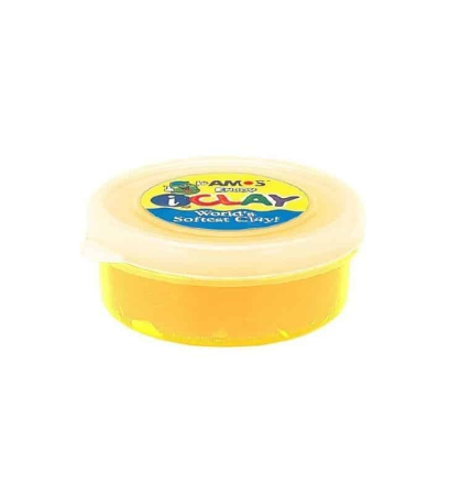 Plastilina iClay Amos, 18g/cutie, galben