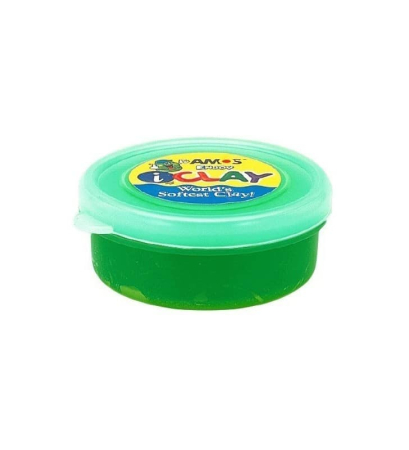 Plastilină și accesorii - Plastilina iClay Amos, 18g/cutie, verde
