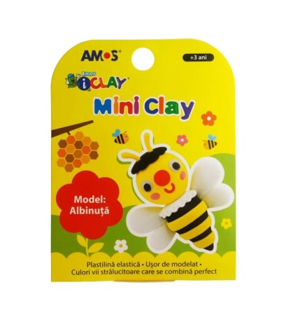 Plastilină și accesorii - Plastilina iClay MiniClay Amos model Albina
