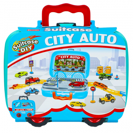 Seturi de construcție - Play set masinute in gentuta, 19 piese