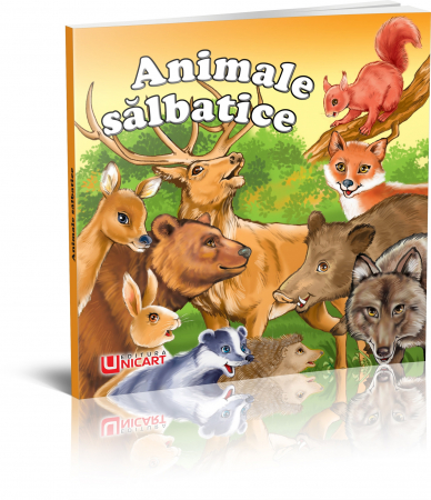 Cărți educative - PLIANT-ANIMALE SALBATICE, 12 pagini