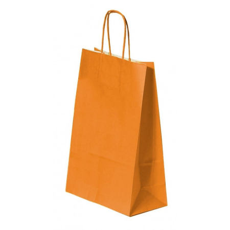 Pungi cadou din hârtie - Punga cadou A4, 22x31x10cm, Portocalie