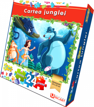 Puzzle - Puzzle 24 piese - Cartea Junglei 33x23 cm