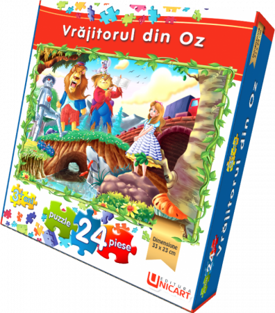 Jocuri și jucării - Puzzle 24 piese - Vrajitorul din Oz 33x23 cm