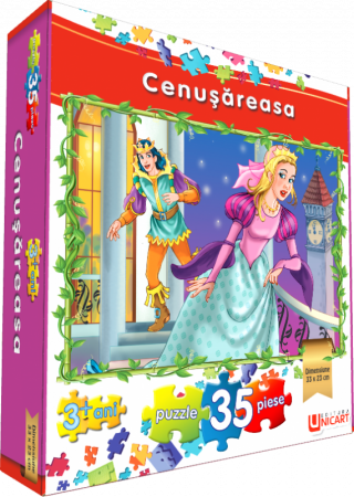 Jocuri și jucării - Puzzle 35 piese - Cenusareasa 33x23 cm