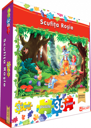 Jocuri și jucării - Puzzle 35 piese - Scufita Rosie 33x23 cm