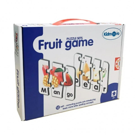 Jocuri și jucării - Puzzle Fructe 3 piese, 10/set