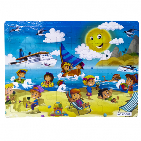 Puzzle - Puzzle lemn, 40 piese